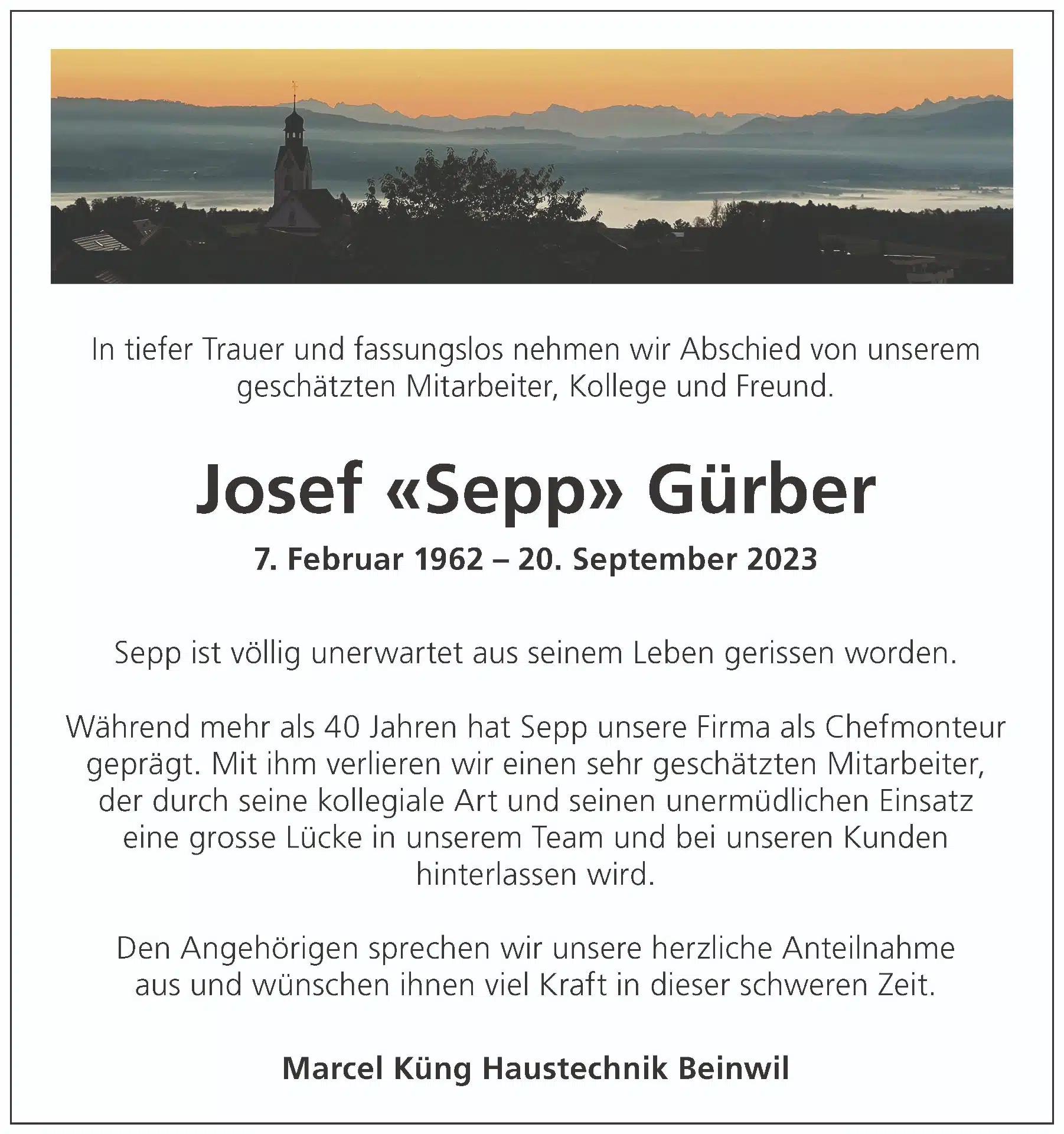 Todesanzeige_Sepp_Gürber